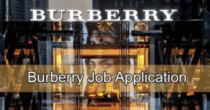 burberry jobs|burberry job offer.